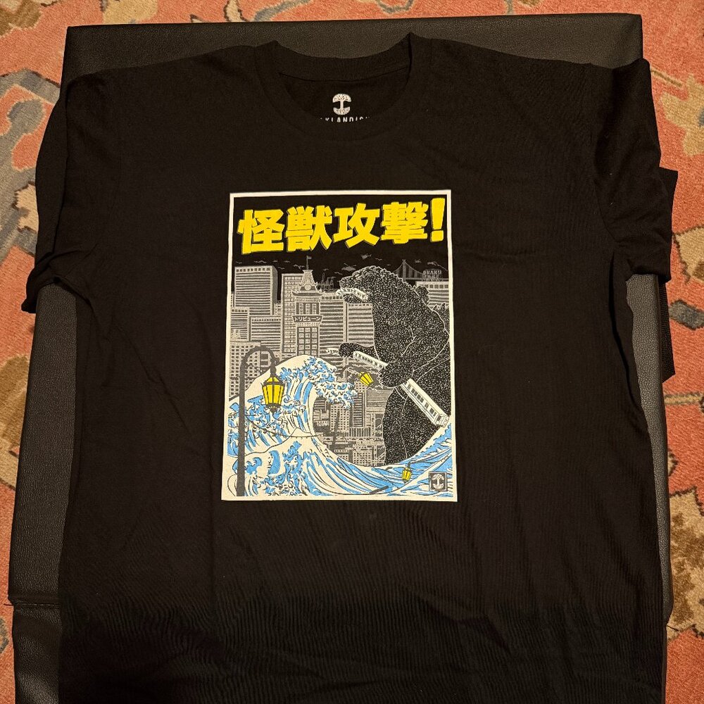 Oaklandish Godzilla T-Shirt - Men’s Large, Black